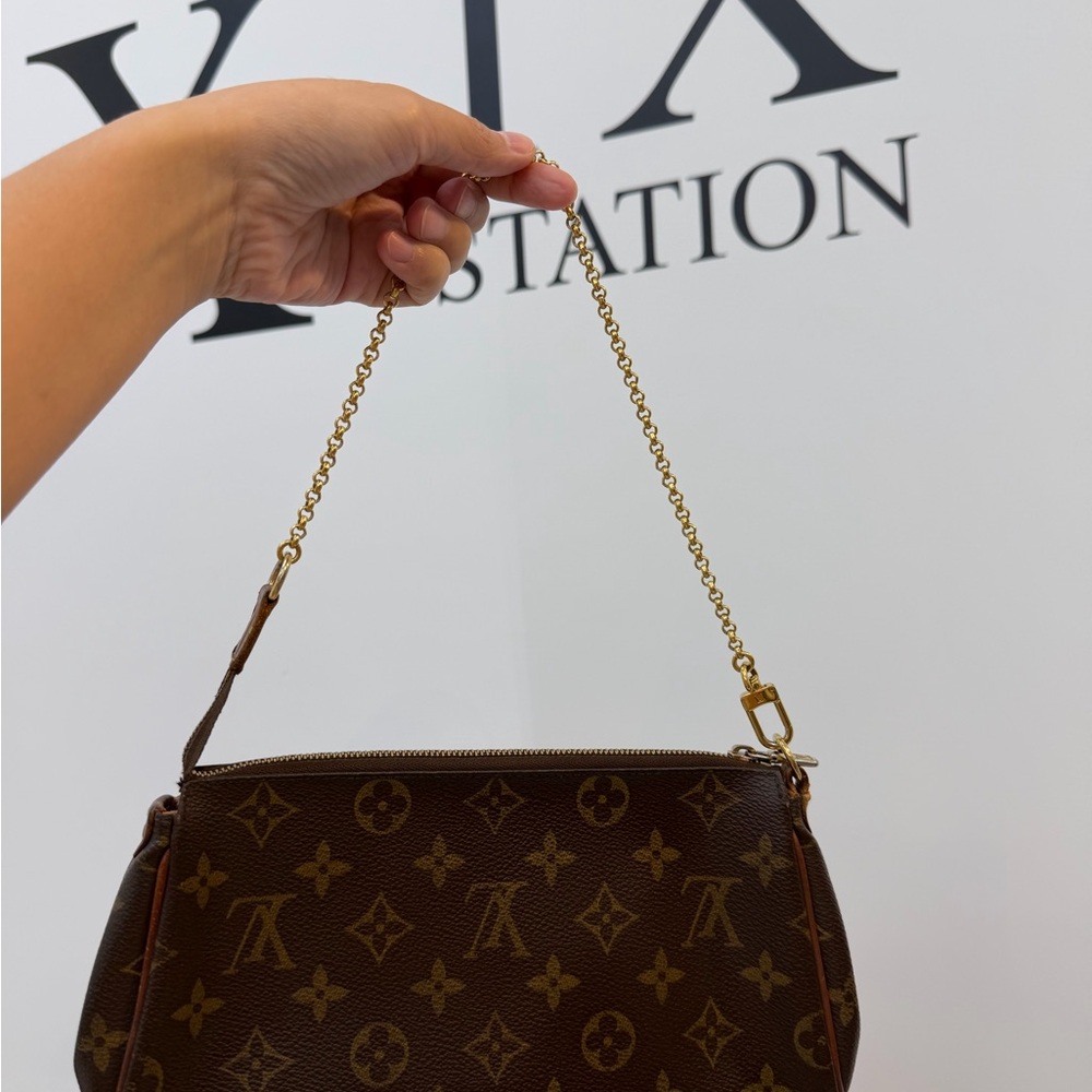 Louis Vuitton EVA Brown Monogram Cosmetic Pouch with Chain Strap - Picture 3 of 7
